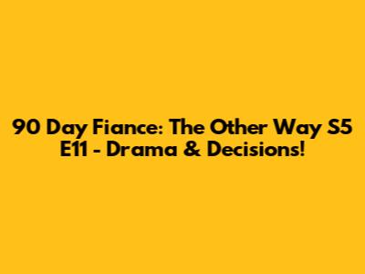 90 Day Fiance: The Other Way S5 E11 - Drama & Decisions!