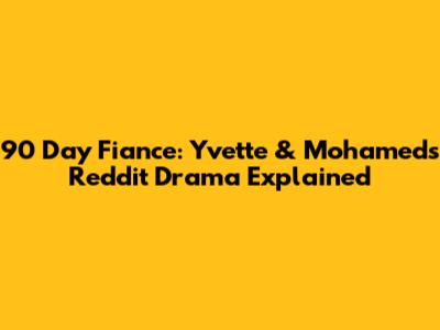 90 Day Fiance: Yvette & Mohamed's Reddit Drama Explained