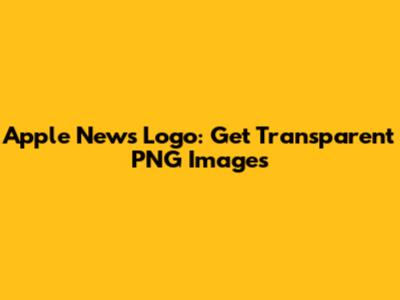 Apple News Logo: Get Transparent PNG Images