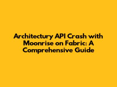 Architectury API Crash with Moonrise on Fabric: A Comprehensive Guide
