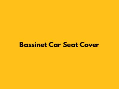 Bassinet Car Seat Cover