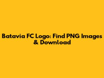 Batavia FC Logo: Find PNG Images & Download