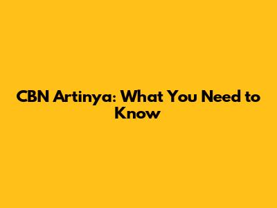 CBN Artinya: What You Need to Know