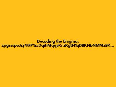 Decoding the Enigma: zpgssspeJzj4tFP1zc0qihMqqyKrzRgtFI1qDBKNbNMMzBK...