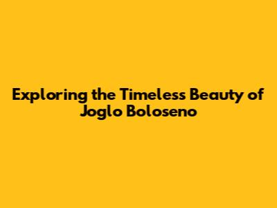 Exploring the Timeless Beauty of Joglo Boloseno