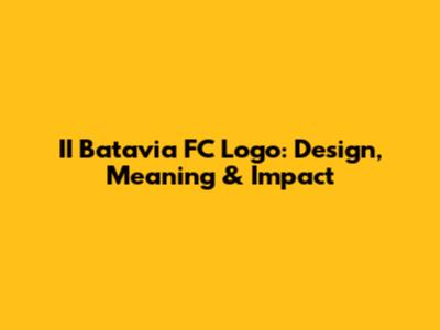 II Batavia FC Logo: Design, Meaning & Impact