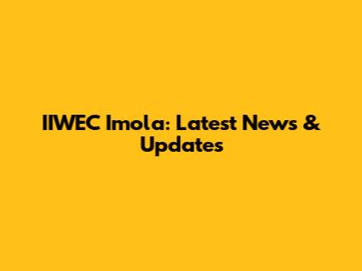 IIWEC Imola: Latest News & Updates