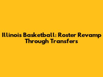 Illinois Basketball: Roster Revamp Through Transfers
