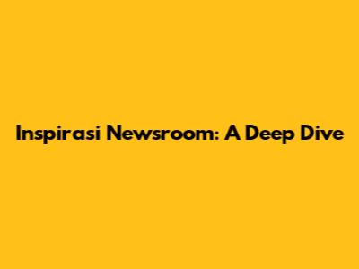 Inspirasi Newsroom: A Deep Dive