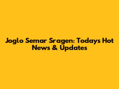 Joglo Semar Sragen: Today's Hot News & Updates