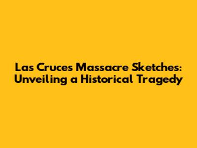 Las Cruces Massacre Sketches: Unveiling a Historical Tragedy