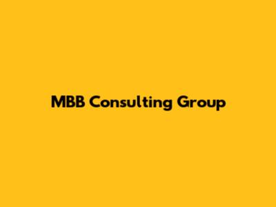 MBB Consulting Group