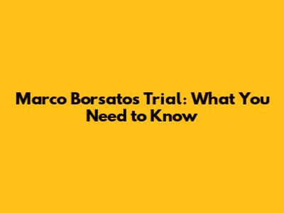Marco Borsato's Trial: What You Need to Know