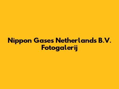 Nippon Gases Netherlands B.V. Fotogalerij