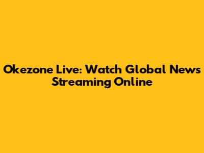 Okezone Live: Watch Global News Streaming Online