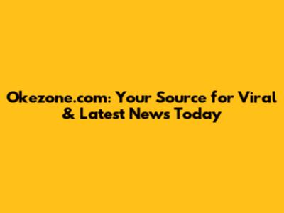 Okezone.com: Your Source for Viral & Latest News Today