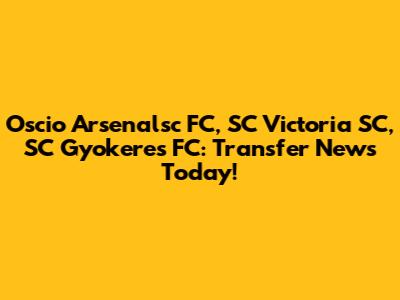 Oscio Arsenalsc FC, SC Victoria SC, SC Gyokeres FC: Transfer News Today!