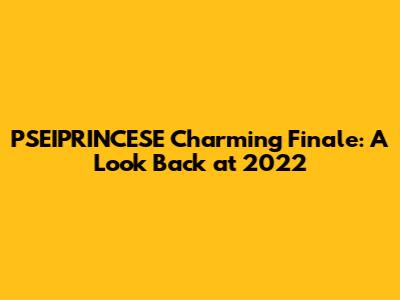 PSEIPRINCESE Charming Finale: A Look Back at 2022