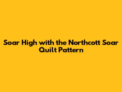 Soar High with the Northcott Soar Quilt Pattern