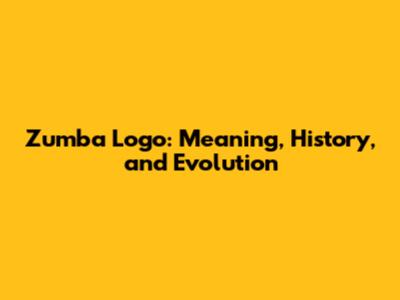 Zumba Logo: Meaning, History, and Evolution